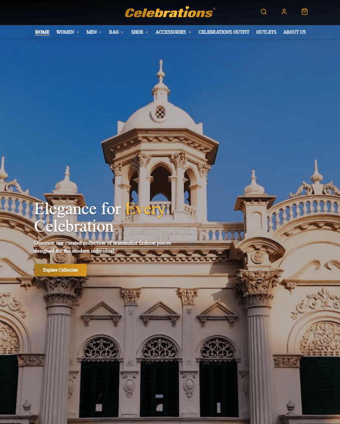 Celebrations BD — interface
