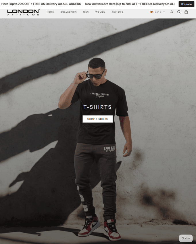 London Attitude — interface