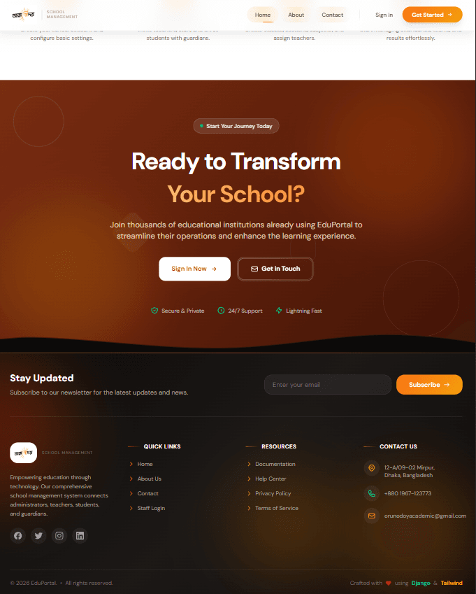 Orunodoy — interface